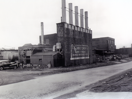 Old Photos of the Garland Factory, black and white.