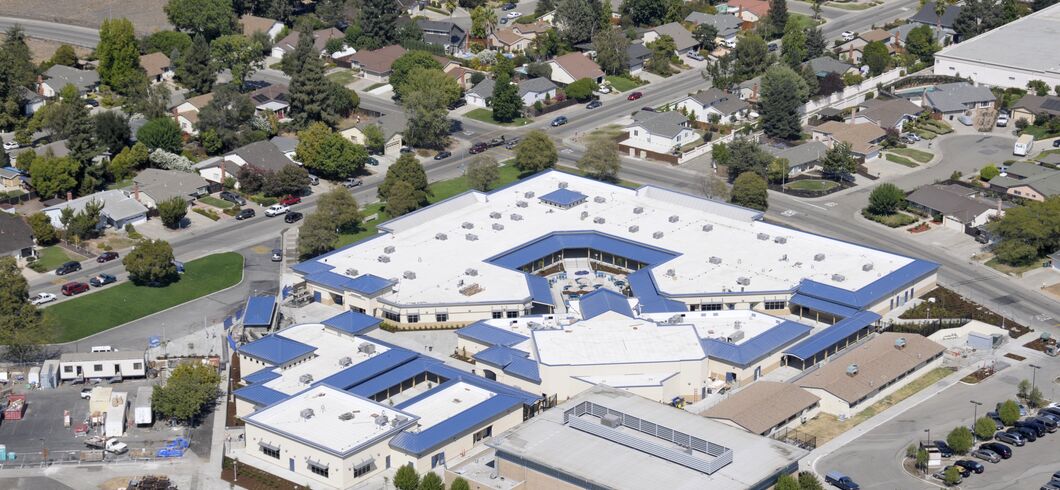 Drone photos of the Pine Valley Middle School in San Ramon, CA