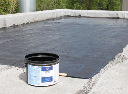 Garla-Prime VOC being applied to a roof