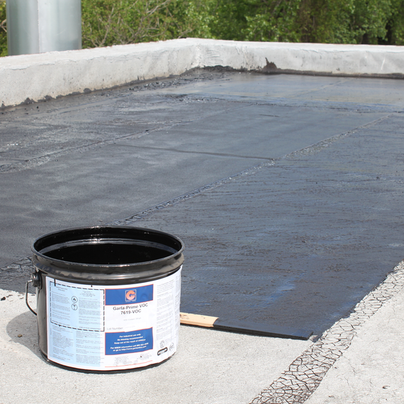 Garla-Prime VOC being applied to a roof