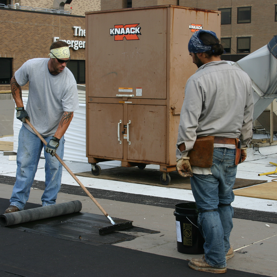 2Ply Stressplay EUV w GreenLock Flashing on the Cleveland Clinic roof