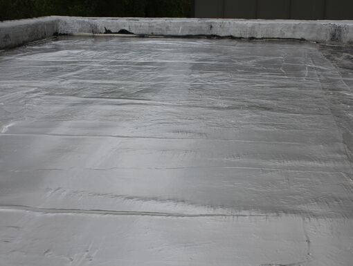 Energizer LO Silver being applied to a roof