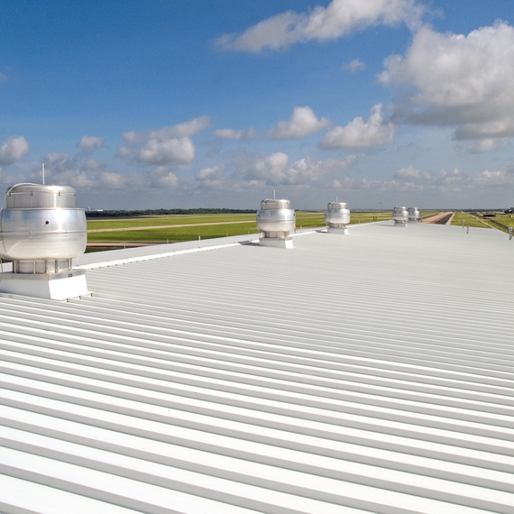 White Standing Seam Roof Army Aviation