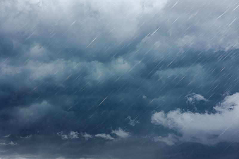 raining dark cloudy storm cloud nature in rainy season